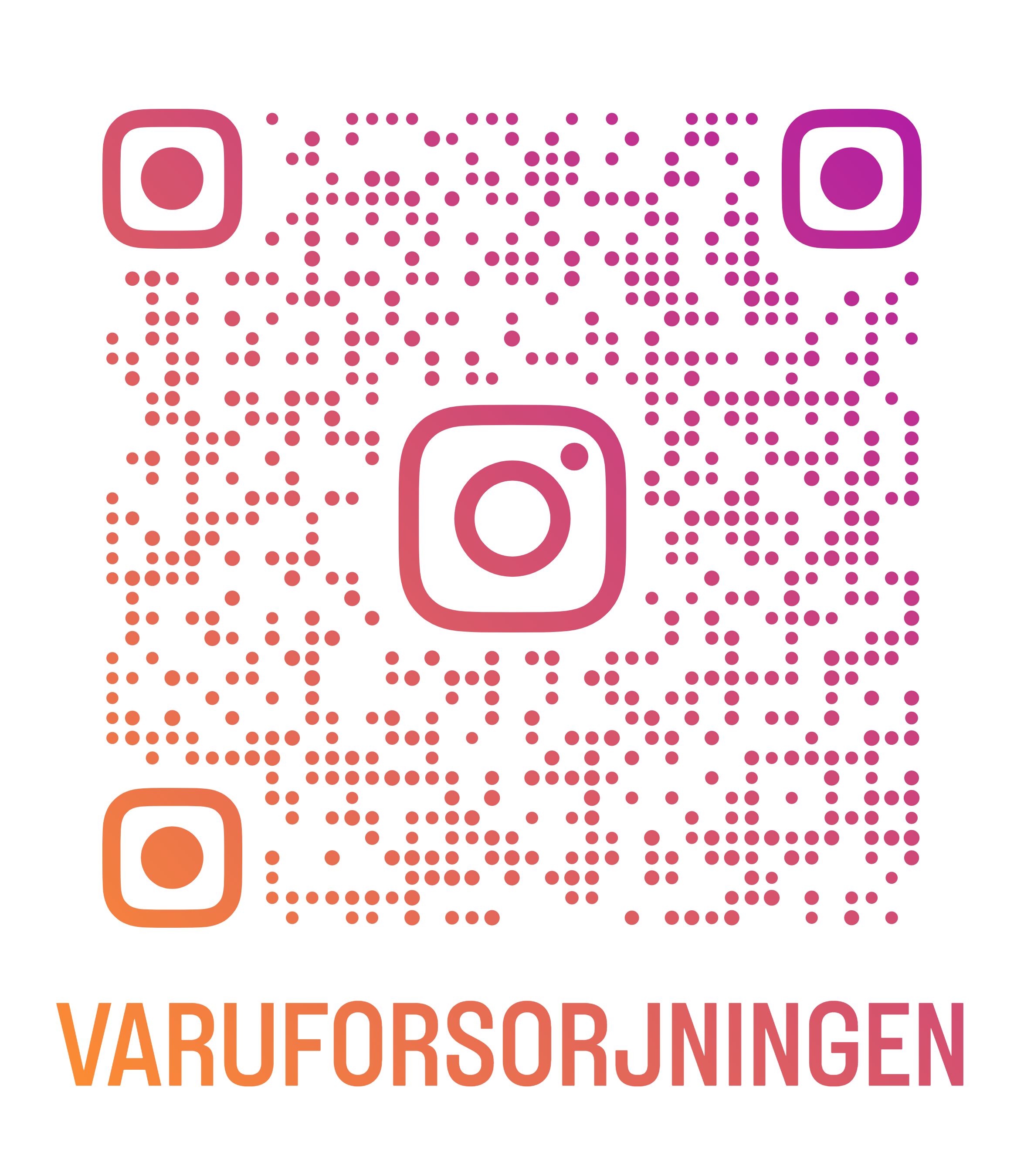 Följ Varuförsörjningen på Instagram